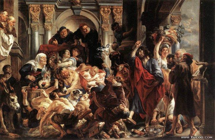 JORDAENS, Jacob Christ Driving the Merchants from the Temple